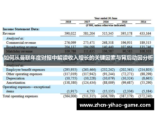 如何从曼联年度财报中解读收入增长的关键因素与背后动因分析