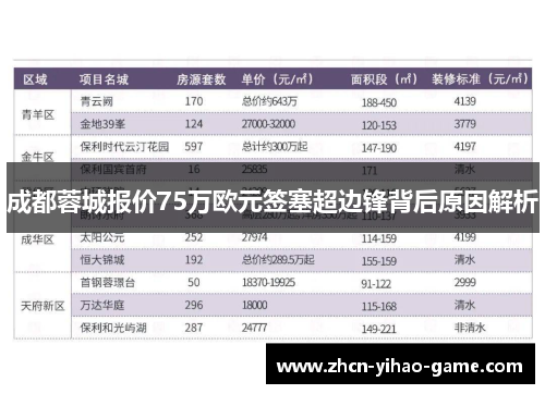 成都蓉城报价75万欧元签塞超边锋背后原因解析 成都蓉城报价75万欧元签塞超边锋背后原因解析